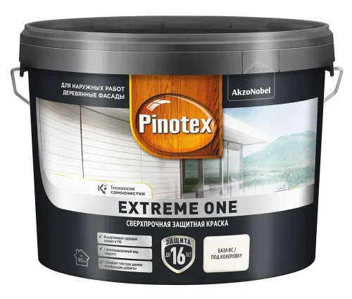 Фасадная краска Pinotex Extreme One BC для дерева 2.35л