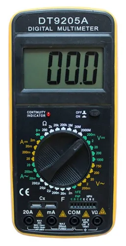 Мультиметр Ресанта ТЕК DT9205А, цифровой, 1000В, 20А, 200МОм
