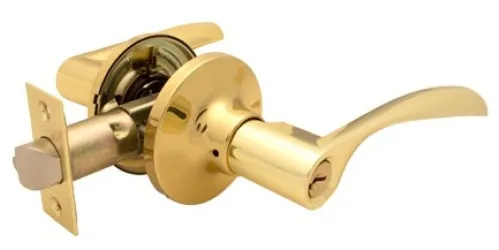 Защелка дверная AVERS 8023-01-G, фалевая ручка, золотая