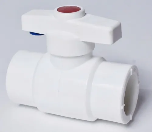 Кран шаровый РВК Blitz, полипропилен, белый, D25, 032243