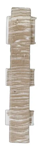 Соединитель плинтуса Salag Lima ПВХ, дуб горный, 72х15мм, 2 шт.