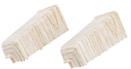 Угол наружный для плинтуса MIXTON / Микстон 7009 для декорирования стыка, из ПВХ, бежевый, 70мм, 2шт. / отделочные материалы