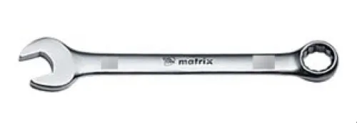 Ключ комбинированный Matrix / Матрикс гаечный, глянцевая полировка, из хромованадиевой стали, серый, 11мм / инструменты