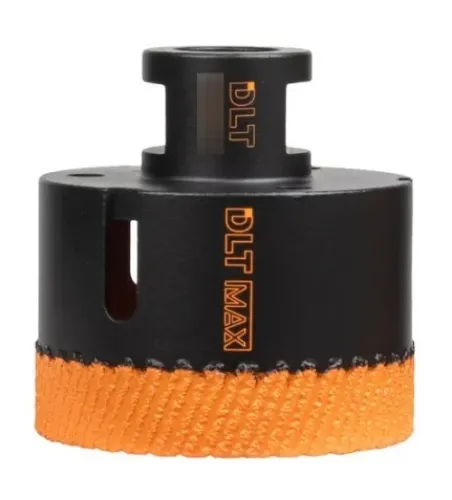 Коронка алмазная DLT / ДЛТ для МШУ по керамограниту, сухой и мокрый рез, хвостовик М14, диаметр 68мм / инструменты