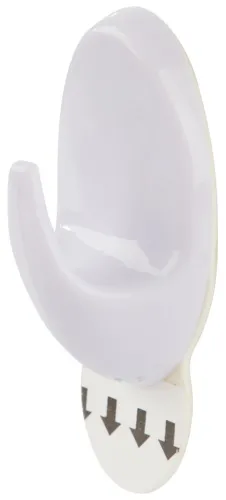 Крючки самоклеящиеся PARK, белые 3 шт, 3x5 см, артикул 008082