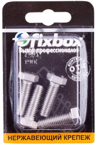 Болт Fixbox нержавеющий DIN933 8×25мм 4шт