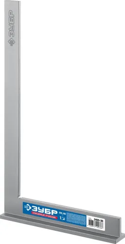 Угольник строительный Зубр Профессионал цельнометаллический, из стали, серый, размер 180×300мм / инструменты