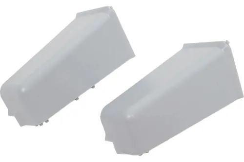 Угол наружный для плинтуса MIXTON / Микстон для декорирования стыка, из ПВХ, серый, 70мм, 2шт. / отделочные материалы