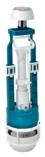 Арматура для унитаза ИнкоЭр Колонка универсальная с боковым подводом, хромированная кнопка, из пластика, белый, 1/2дюйма / сантехника