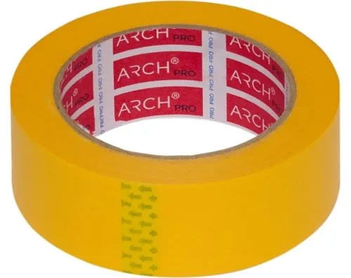 Малярная лента Arch PRO Четкий край желтая, 38мм x 50м, 671038