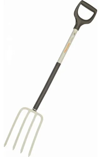 Вилы Fiskars White для сада, с черенком, 105см