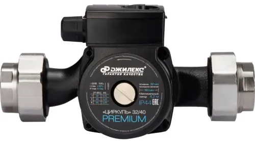 Циркуляционный насос Джилекс ЦИРКУЛЬ 32/40 PREMIUM для отопления, черный, 55л/мин, максимальное давление 10МПа, напор 4.2м, 65Вт, IP44 / дом и сад