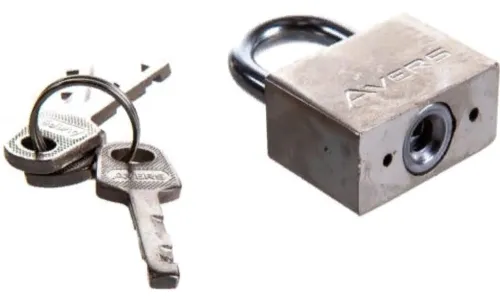 Замок навесной AVERS PDS-30-50, дисковый, 3 ключа, металл