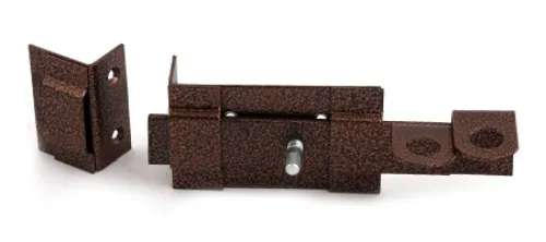 Задвижка СКОБЯНОЙ накладная, медь, 180мм, арт. 007779