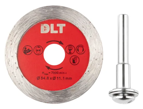 Диск алмазный DLT / ДЛТ Slim CERAMIC по керамике, сухой и влажный рез, диаметр 55мм, посадочный 11.1мм, рез 2.2мм / расходные материалы и оснастка