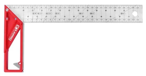 Угольник строительный Kapro 353-25, 25см, нерж. сталь