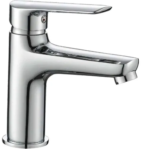 Смеситель Esko / Эско Lagos для умывальника, однорычажный, из латуни, цвет хром, излив 166мм / сантехника