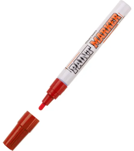 Маркер Munhwa / Мунхва EFPM-03 краска, в алюминиевом корпусе, красный, линия 1мм / инструменты