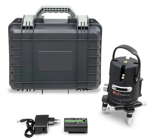 Лазерный уровень DLT / ДЛТ EK-400GX PRO аккумуляторный, зеленые лучи, 30м, ±2мм/10м, IP54 / нивелир