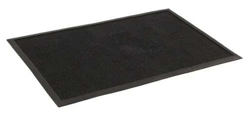 Коврик придверный SunStep Иголочки, резина, черный, 80×120см, 31-067