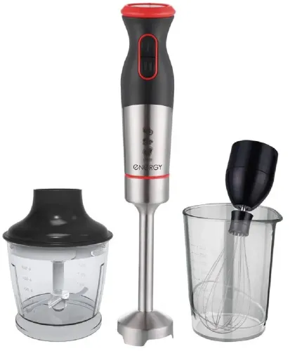 Блендер ENERGY / Энерджи EN-141 погружной, двухскоростной, из стали и пластика, черный, 1200Вт / бытовая техника