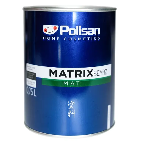 Эмаль Polisan Matrix Mat матовая белая 0.75л, Турция