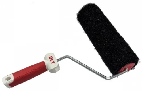Валик малярный DLT / ДЛТ для нанесения шпатлевки, из нейлона, ворс 16мм, длина 180мм / ручной инструмент