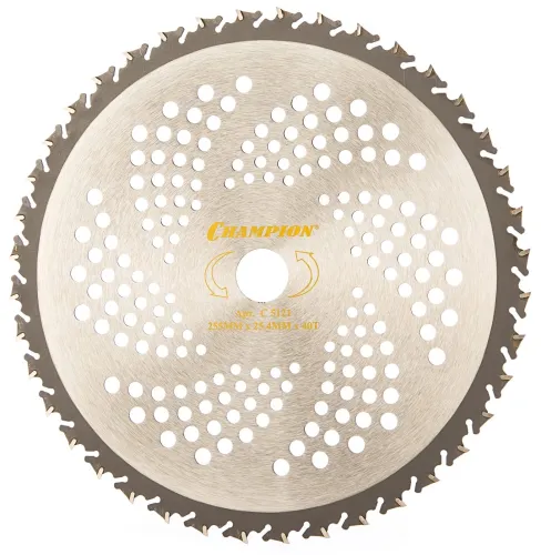 Нож для триммера Champion Anti-Kick, 40 зубьев, 255мм, C5121