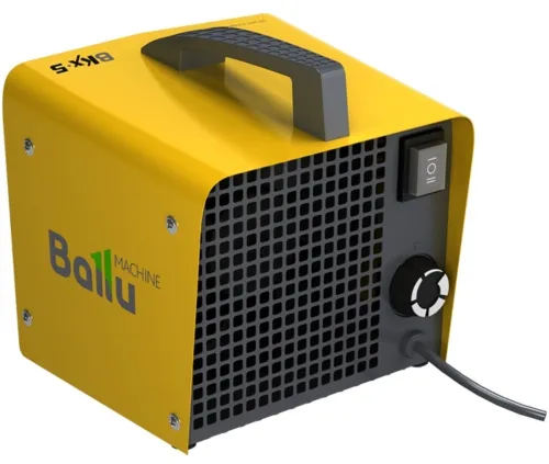 Тепловая пушка Ballu / Баллу BKX-5 электрическая в металлическом корпусе, 205х205х195мм, 3кВт, 35м2, 250м3/ч, IP21 / отопление