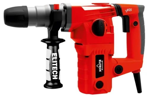 Перфоратор Elitech ДМ П 280ЭМ, кейс, 1000Вт, 4Дж, красный