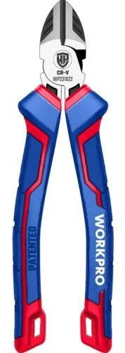Бокорезы WORKPRO CrV WP231022, хромованадиевая сталь, 160мм
