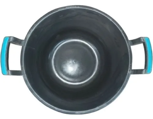 Ведро строительное 888 круглое гибкое с ручками, пластиковое, черное, 30л / строительство и ремонт