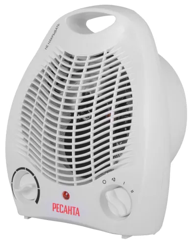 Тепловентилятор Ресанта ТВС-1 электрический, в корпусе из пластика, 230х265х140мм, 20м², 220В, 2кВт / обогреватель