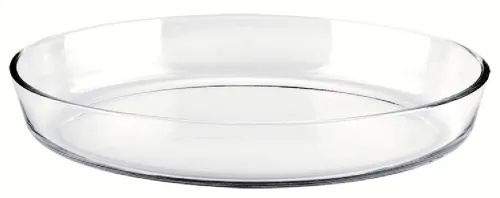 Форма для выпечки и запекания Mallony / Маллони CRISTALLINO овальная, из стекла, 20.7х13.7х4.7см / посуда для приготовления