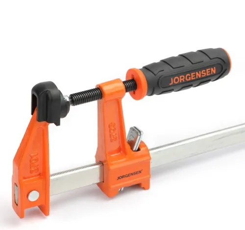 Струбцина Pony Jorgensen / Пони Йоргенсен Heavy Duty f-образная, универсальная, стальная, оранжевая, 600х75мм / инструменты