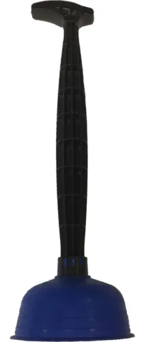 Вантуз СТМ / СТМ конический, из пластика и резины, черный, длина 430мм, чаша 135мм / товары для дома