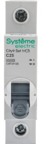 Автоматический выключатель Systeme Electric City9 C9F34125, 25A, 4.5kA
