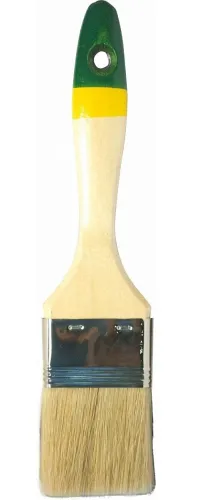 Кисть малярная 888 Евро плоская, со смешанной щетиной и деревянной ручкой, 38х13мм / малярные и отделочные инструменты