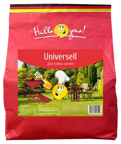 Семена травы газонной ГазонCity Universell Gras, универсальный, 1кг / дом и сад