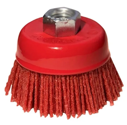 Щетка крацовка USP / УСП для УШМ, чашка, нейлоновая, 65мм / инструменты