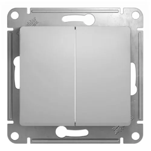 Выключатель Schneider Electric GLOSSA GSL000351 двухклавишный