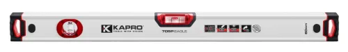 Уровень строительный KAPRO / Капро Eagle коробчатый, 2 глазка, из алюминия, длина 100см / измерительный инструмент