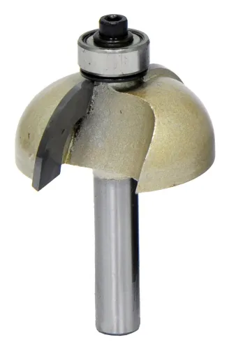 Фреза Elitech / Элитек галтельная с подшипником, 2 лезвия, стальная, диаметр 38.1мм, хвостовик 8мм, 15.8/58мм / инструменты