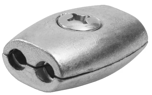 Зажим для троса MIXTON / Микстон бочонок из оцинкованной стали, 6мм / крепеж