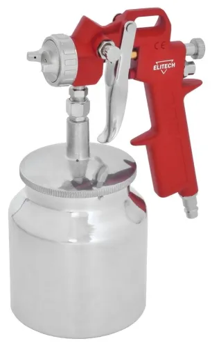 Краскопульт пневматический Elitech с бачком 600мл, сопло 1.5мм