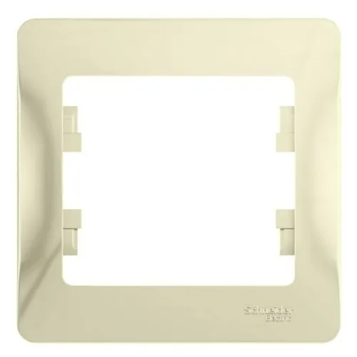 Рамка электроустановочная Schneider Electric Glossa 1-постовая 86445