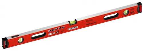 Уровень строительный KAPRO / Капро 986 Геркулес с фрезерованной рабочей поверхностью, 3 колбы из полиакрила, алюминиевый, 100см / измерительный инструмент