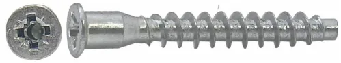 Мебельная стяжка Element / Элемент евровинт, из стали, цвет серый, 5х50мм, 20шт. / фурнитура