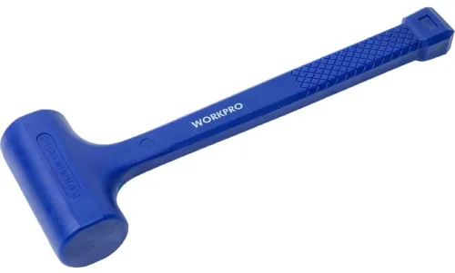 Молоток WORKPRO безынерционный, из ПВХ, синий, 675г WP241037