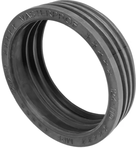 Манжета для унитаза Masterprof / Мастерпроф переходная для канализации, из резины, черная, на диаметр слива 110мм / сантехника